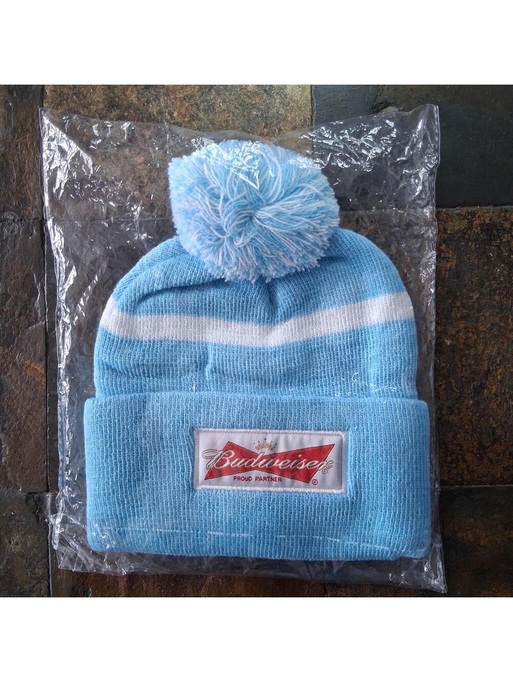BabyBlue BUDWEISER Hockey Night In Canada Toque/Beanie/Winter Hat New In Package